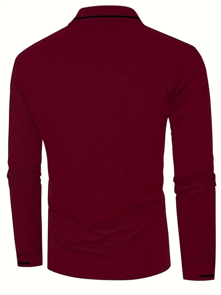 MICHAEL - Elegantes Langarm-Polo