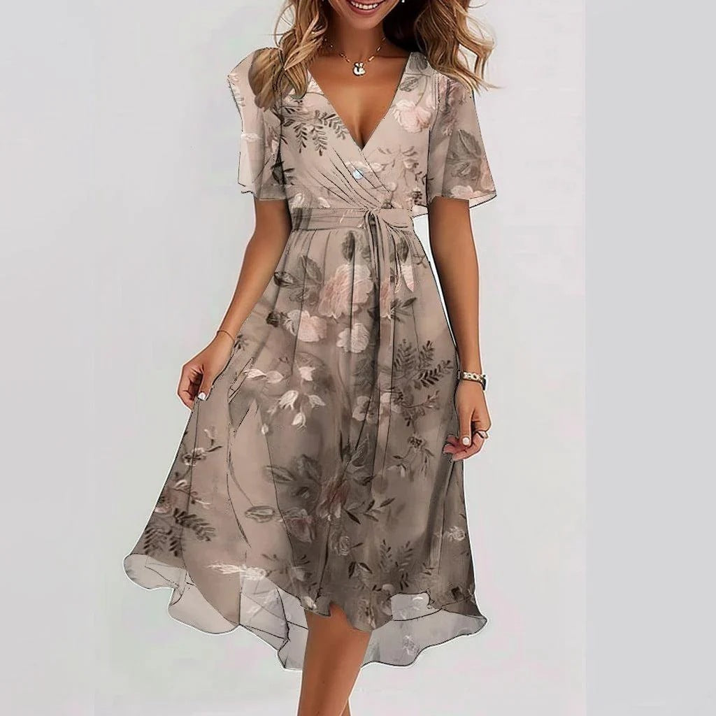 GRACE - Elegantes Kleid mit kurzen Ärmeln