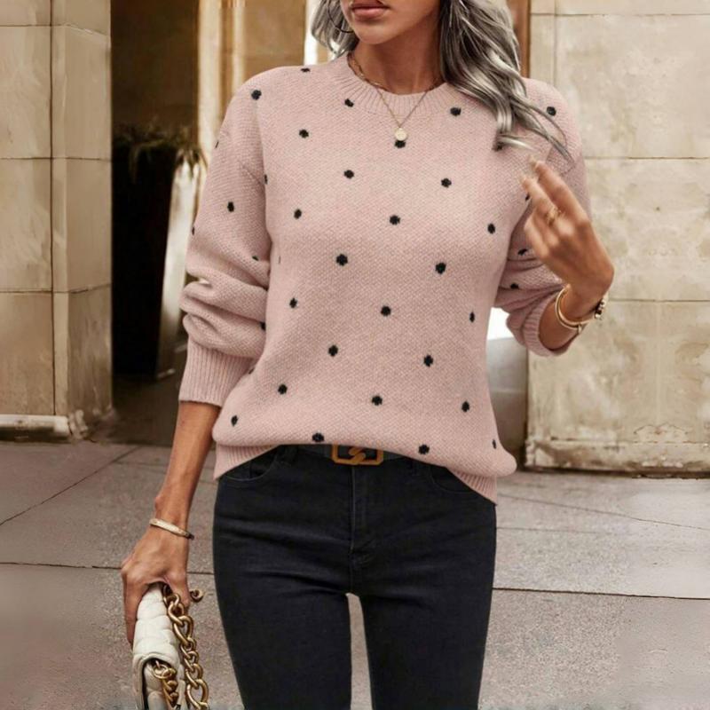 NINA™ Gepunkteter Strickpullover