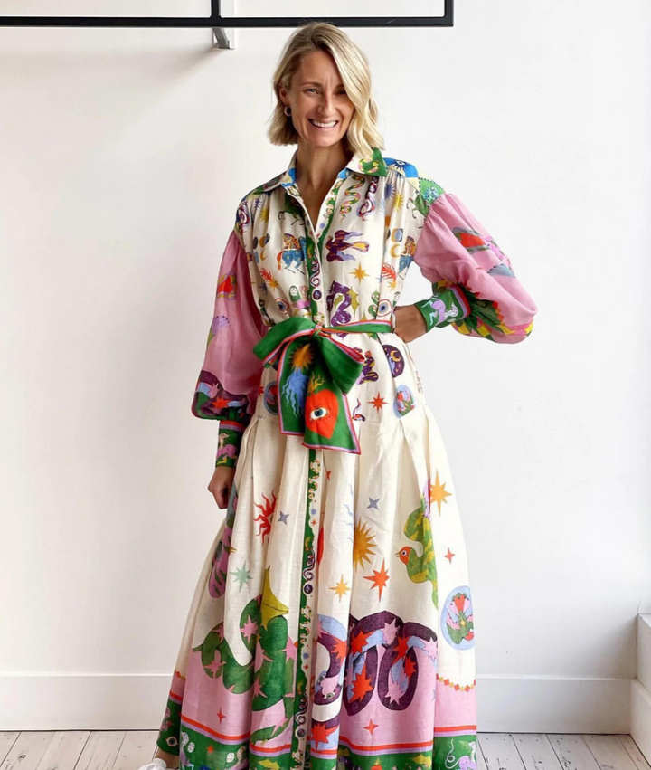FLORENCE - Kleid in leuchtenden Farben