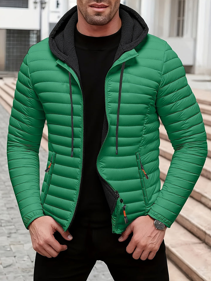 Dielmar™ Gesteppte Kapuzenjacke Mit Frontreissverschluss