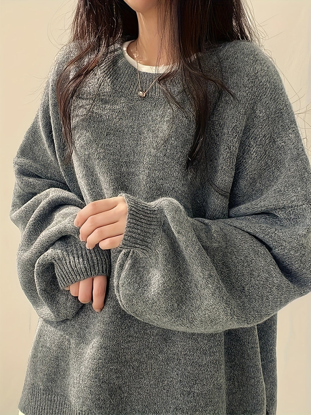Pearline™ Pullover Mit Rundhalsausschnitt Und Langen Ärmeln