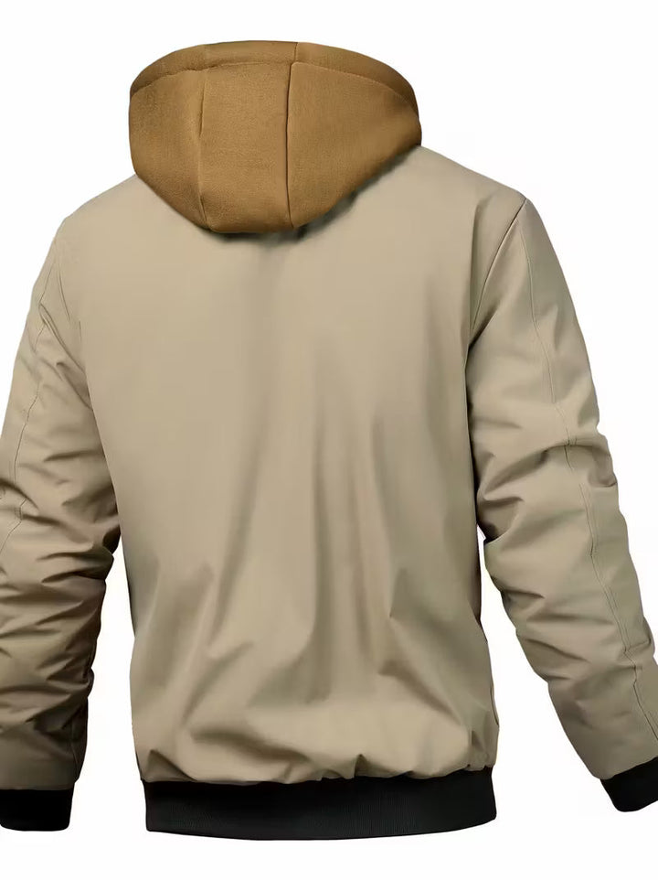 Sylvain™ Kapuzen Jacke Im Luftwaffe Stil Mit Reissverschluss