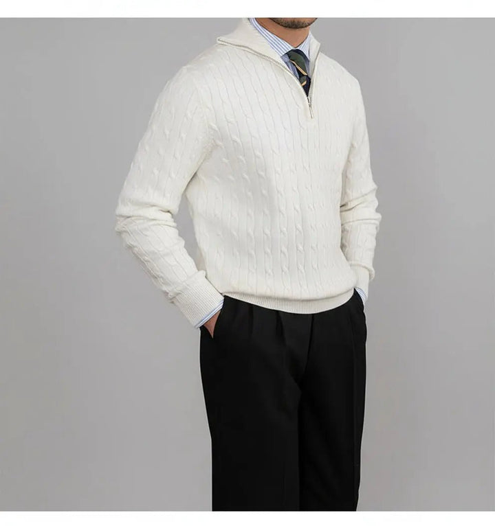 Cardigan Quater-Zip Sweater