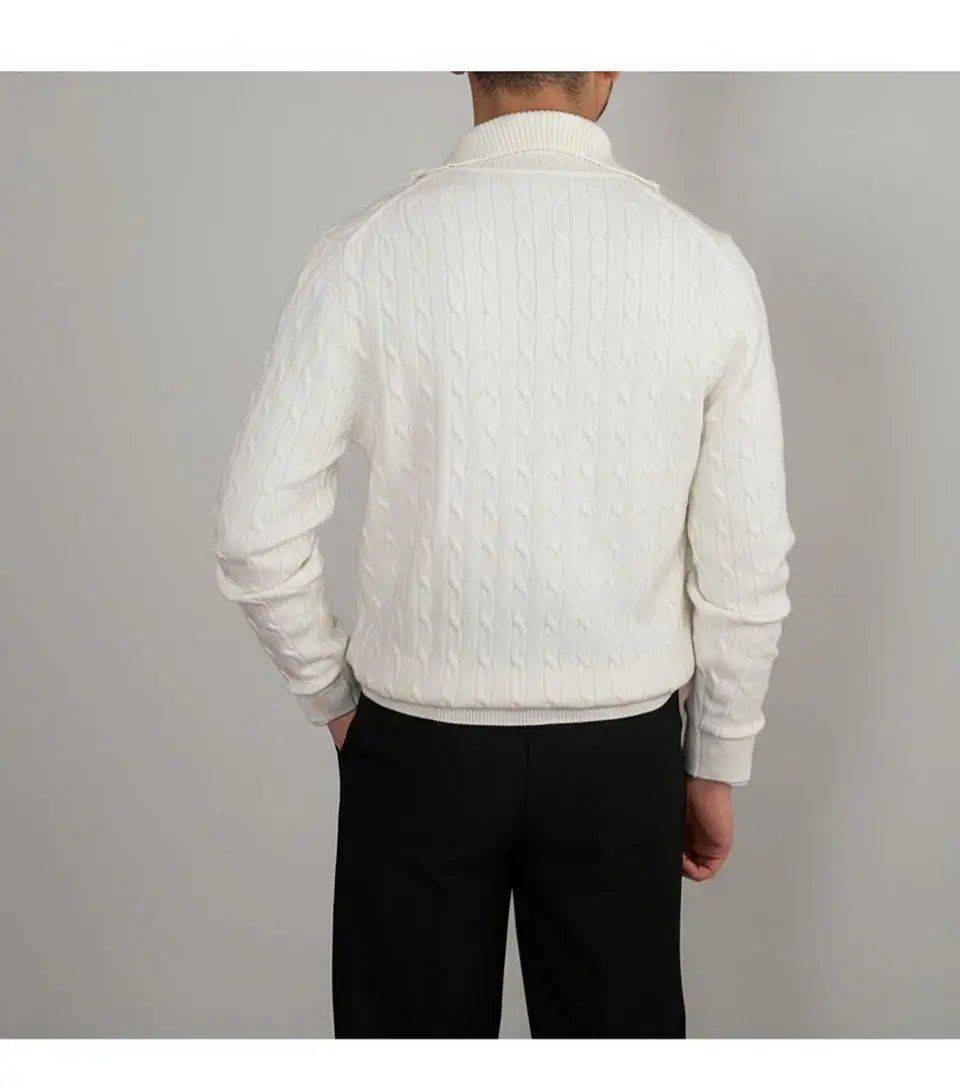Cardigan Quater-Zip Sweater