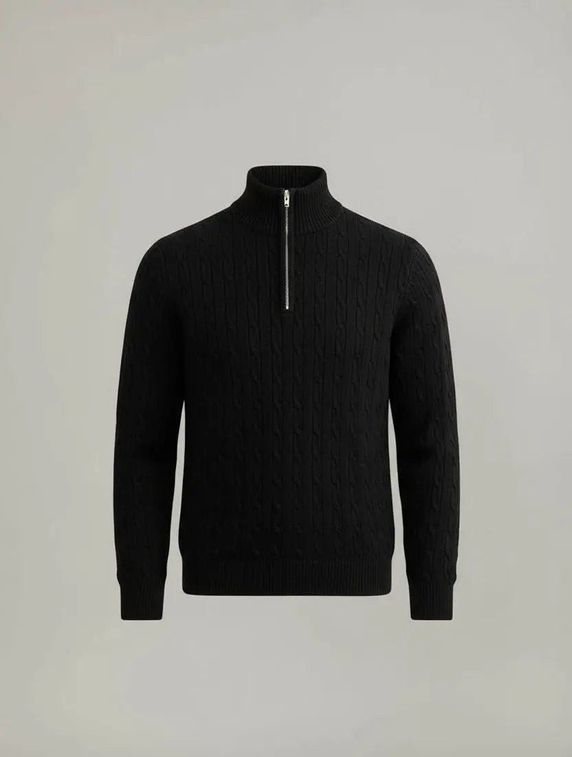 Cardigan Quater-Zip Sweater