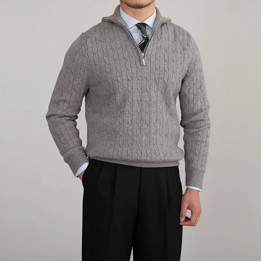 Cardigan Quater-Zip Sweater