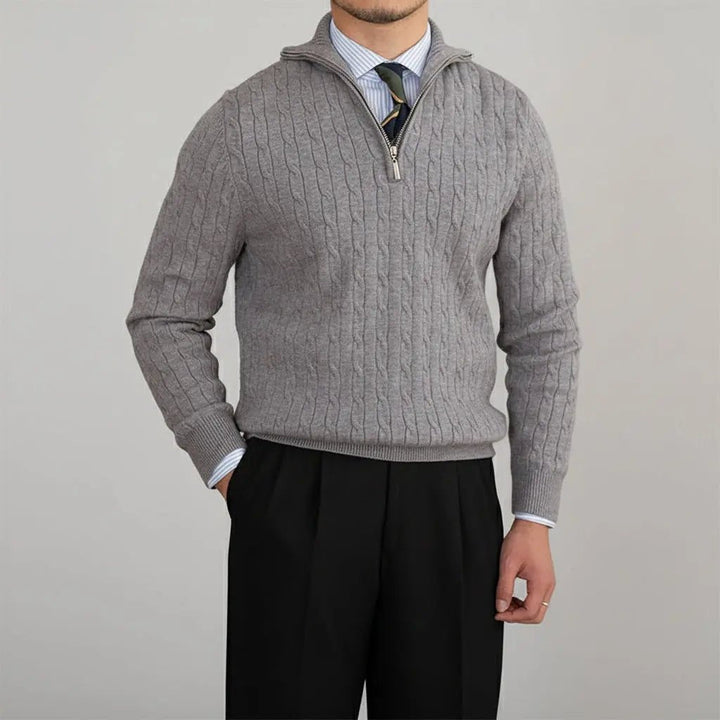 Cardigan Quater-Zip Sweater