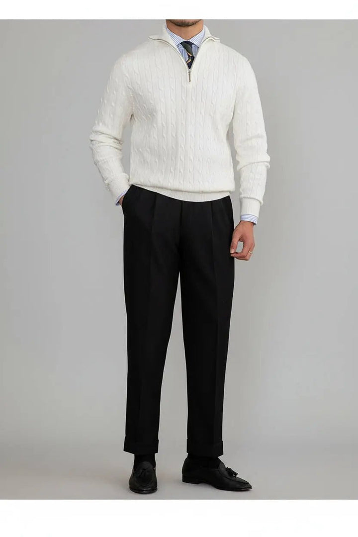 Cardigan Quater-Zip Sweater