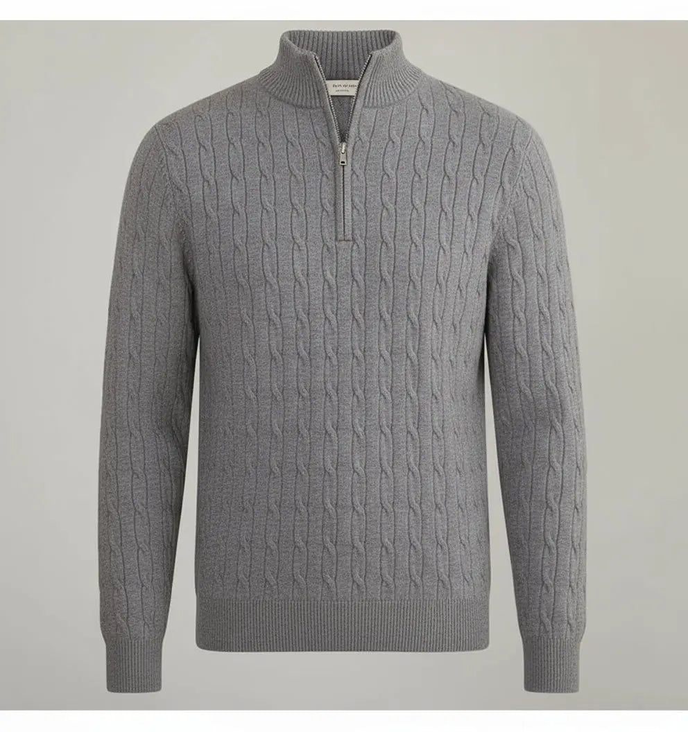 Cardigan Quater-Zip Sweater
