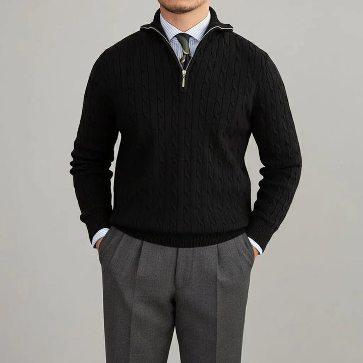 Cardigan Quater-Zip Sweater