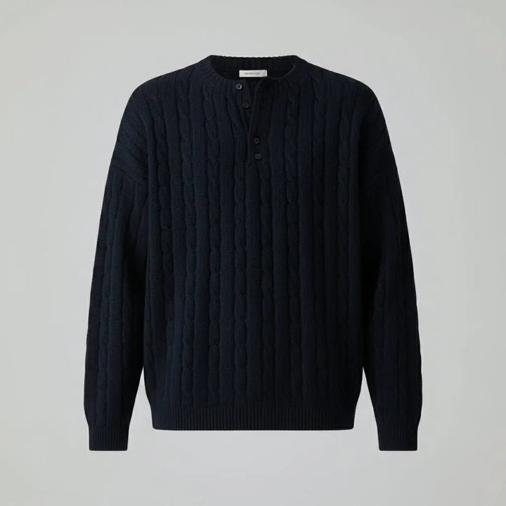 Cardigan Round Neck Sweater
