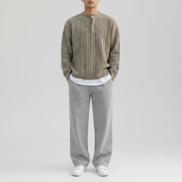 Cardigan Round Neck Sweater