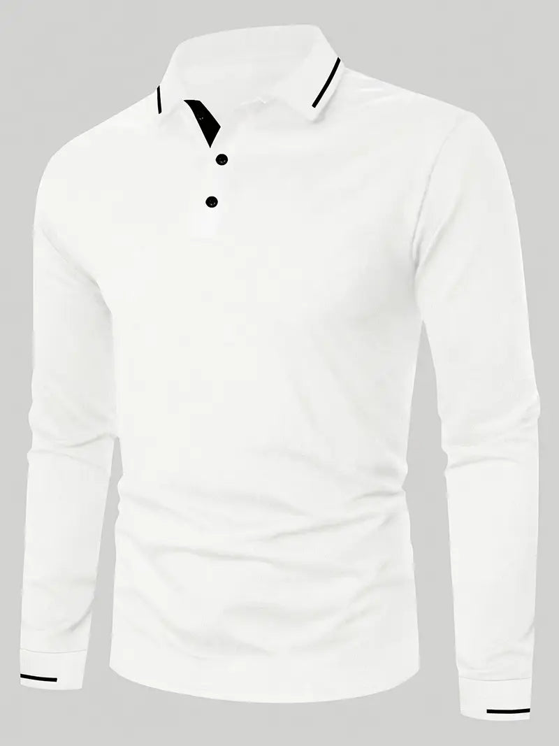 MICHAEL - Elegantes Langarm-Polo