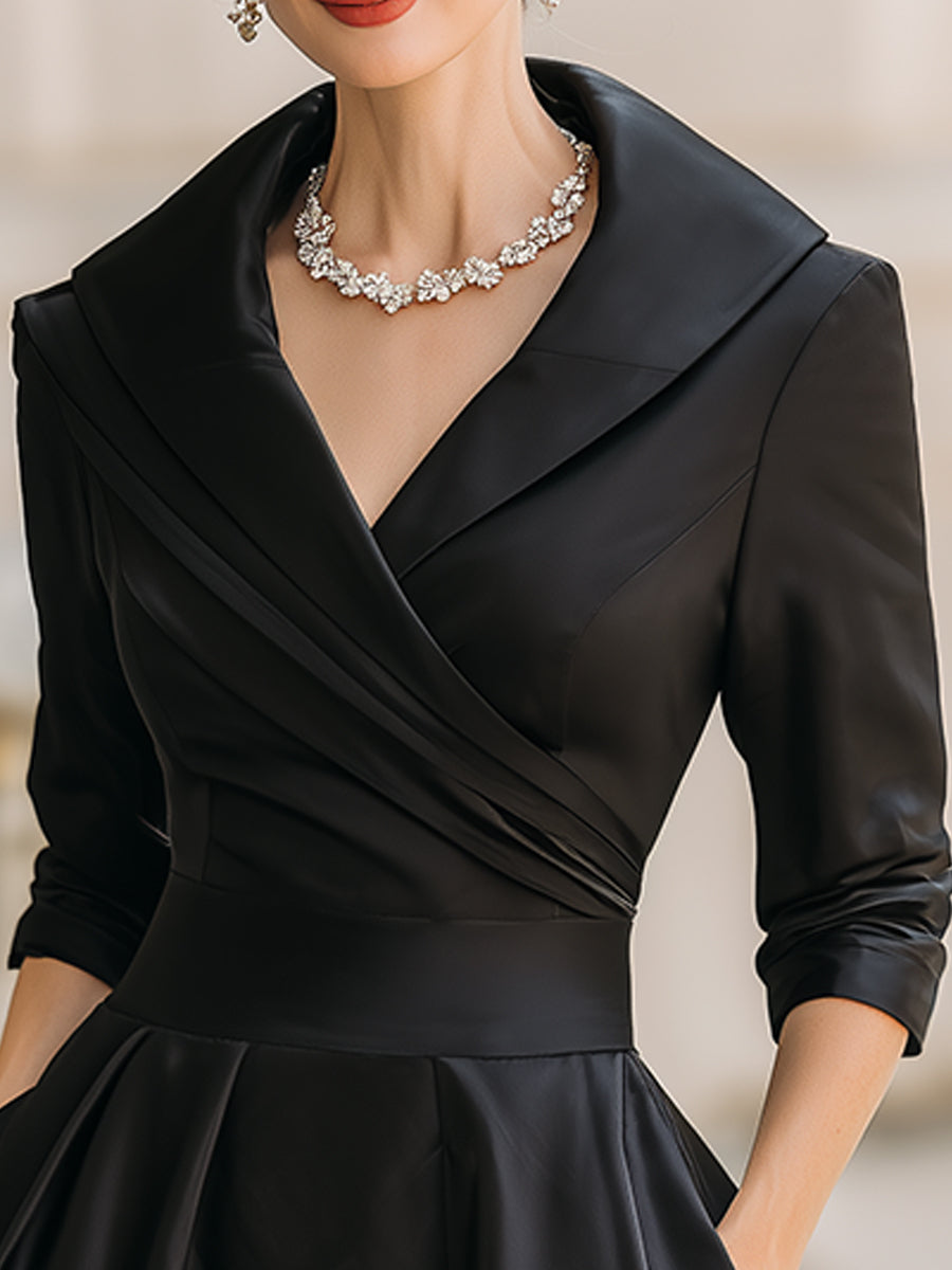 Lina - Midi-Kleid aus Satin