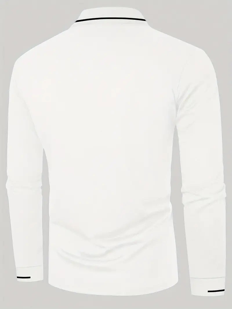 MICHAEL - Elegantes Langarm-Polo