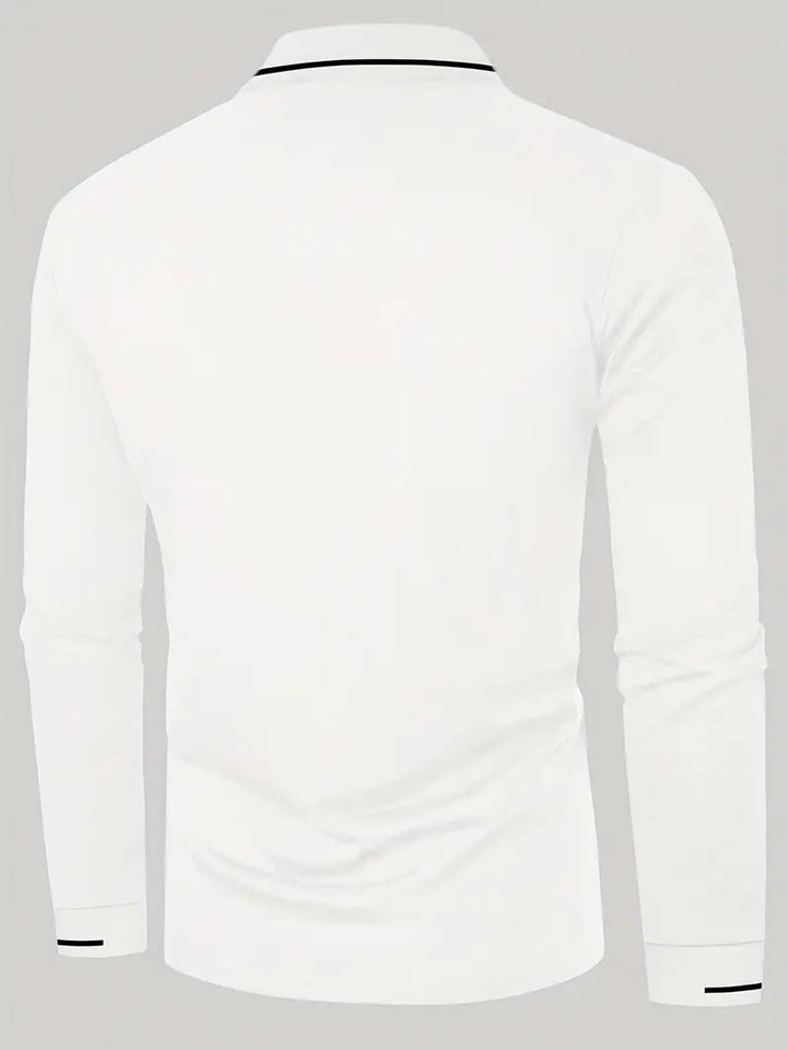 MICHAEL - Elegantes Langarm-Polo