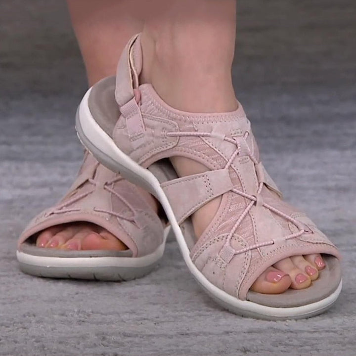 Ariana - Stilvolle, verstellbare Sommerschuhe mit Stützsohle