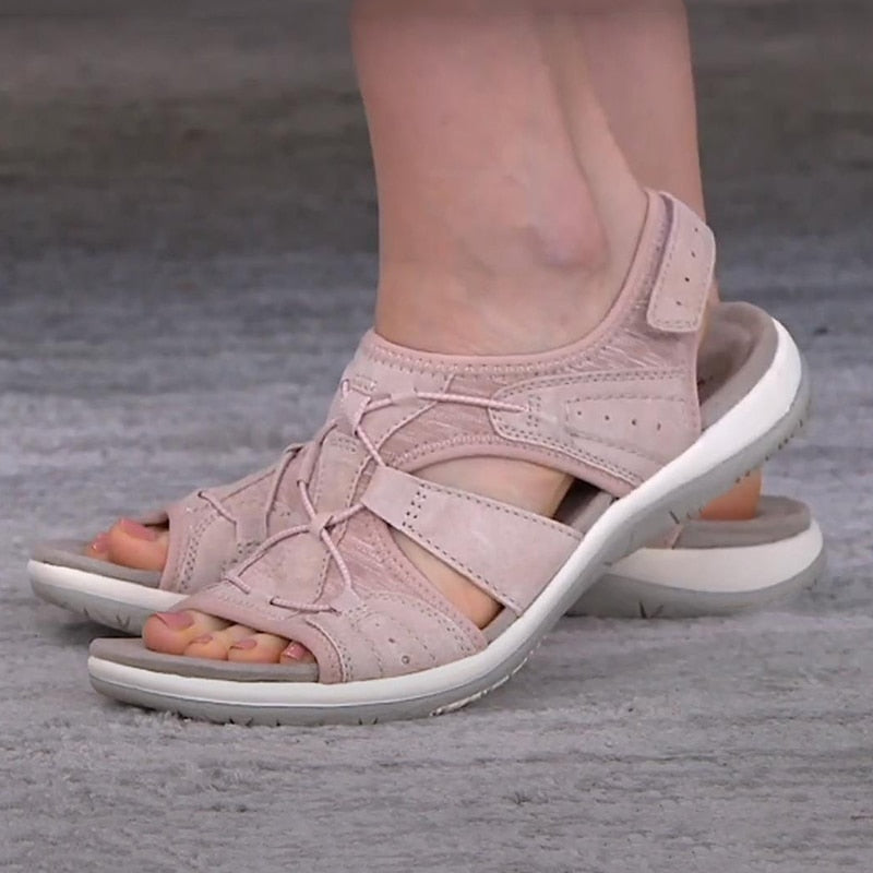 Ariana - Stilvolle, verstellbare Sommerschuhe mit Stützsohle