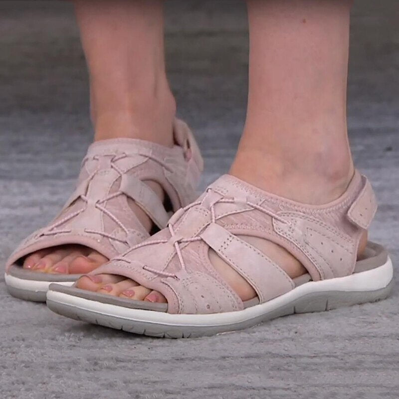 Ariana - Stilvolle, verstellbare Sommerschuhe mit Stützsohle