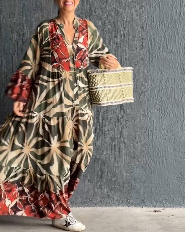 ANNA - Lockeres Kleid mit Aufdruck
