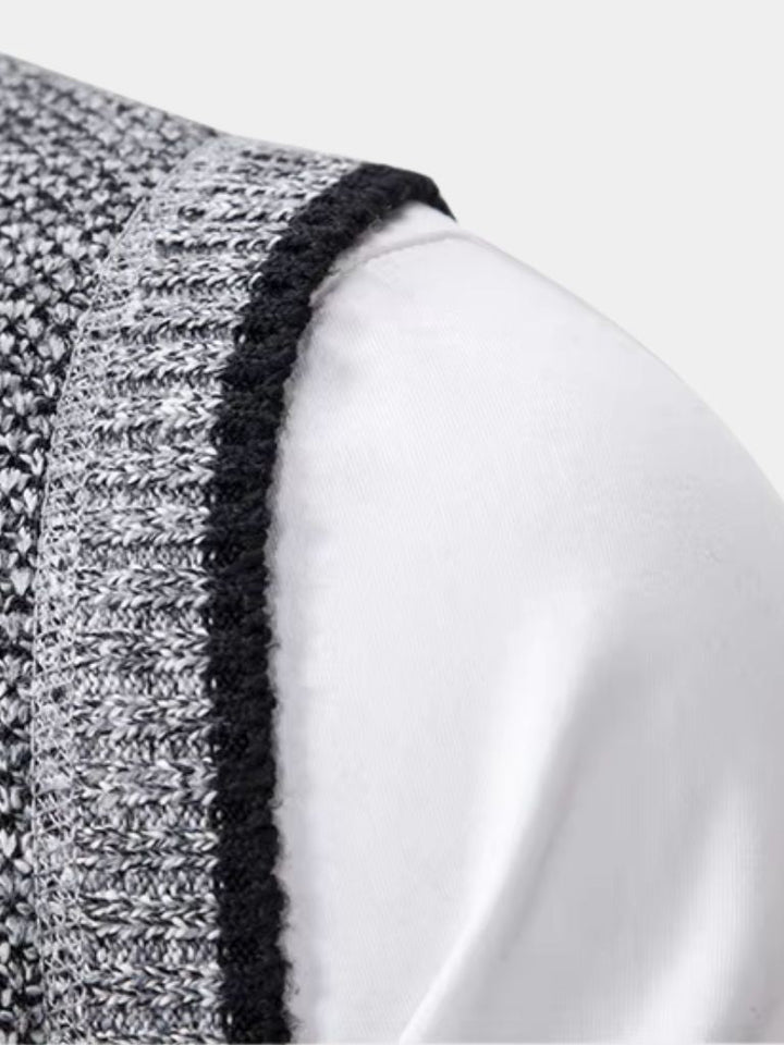 Viretti - Elegantes Gilet mit durchgehendem Reissverschluss