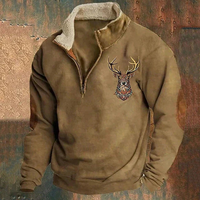 Christian - Pullover mit Hirschdetail