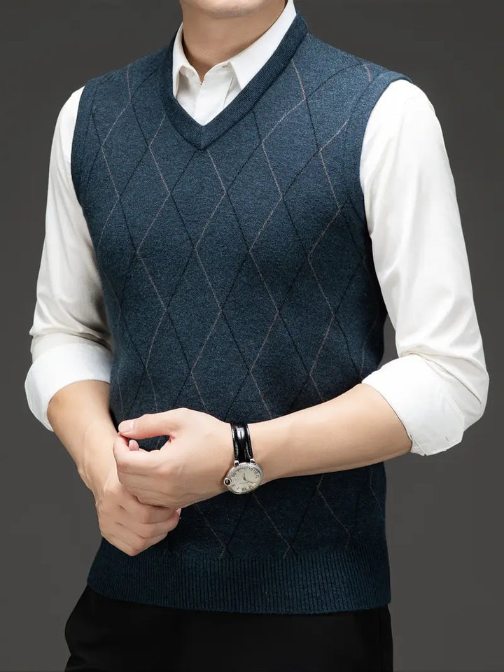 Yannick Ärmelloser Herren Pullover