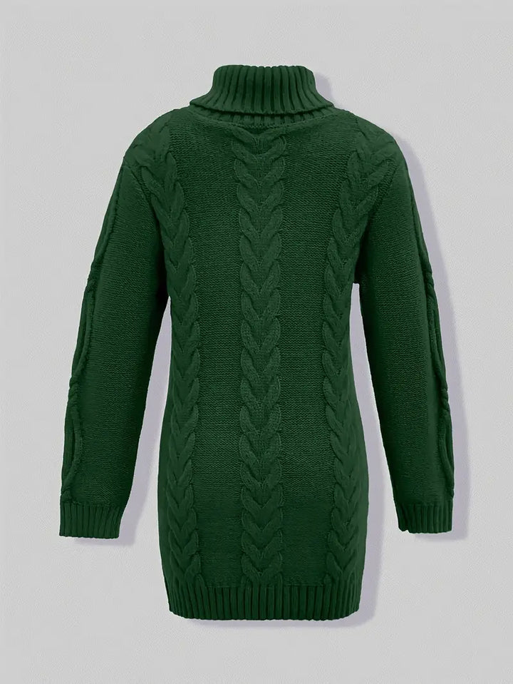 Narda™ Damen Rollkragen Kleid