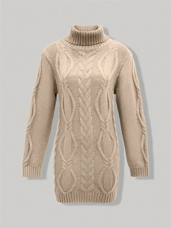 Narda™ Damen Rollkragen Kleid