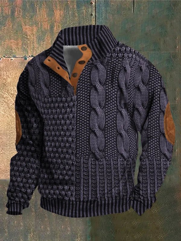 Georg – Vintage Bedruckter Pullover
