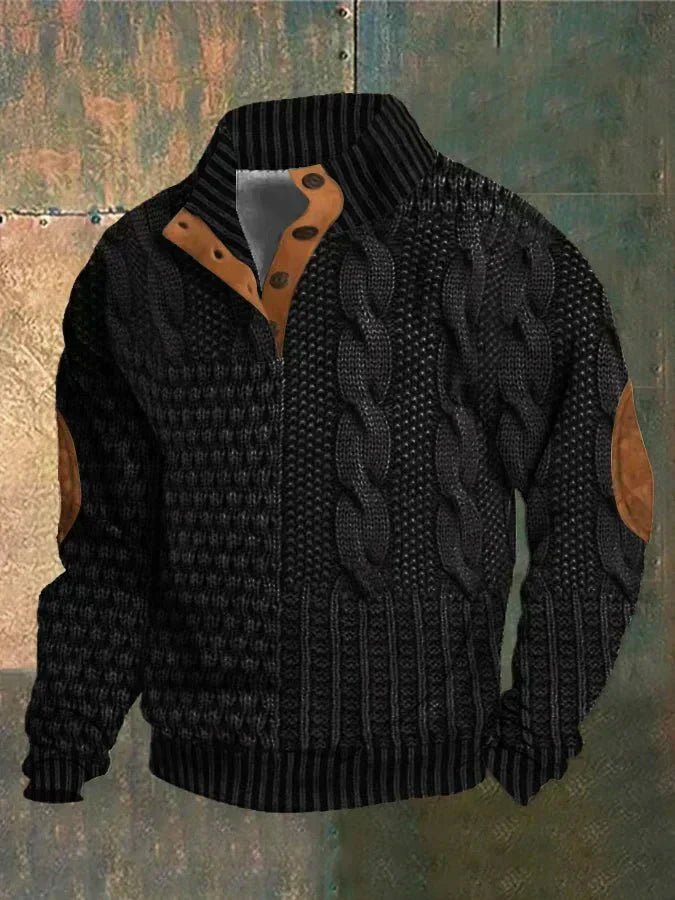 Georg – Vintage Bedruckter Pullover