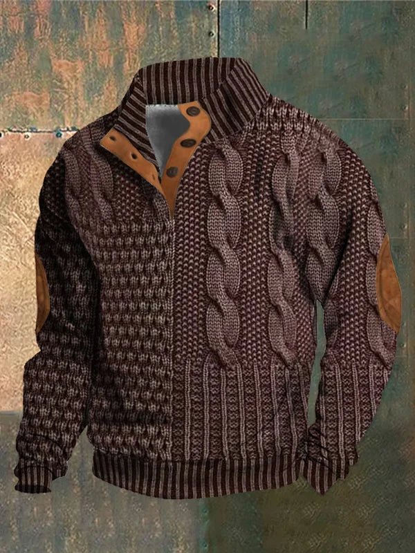 Georg – Vintage Bedruckter Pullover