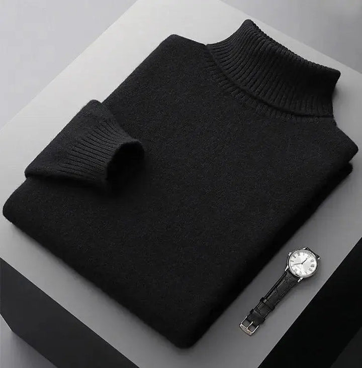 Rollkragenpullover aus 100% Merinowolle