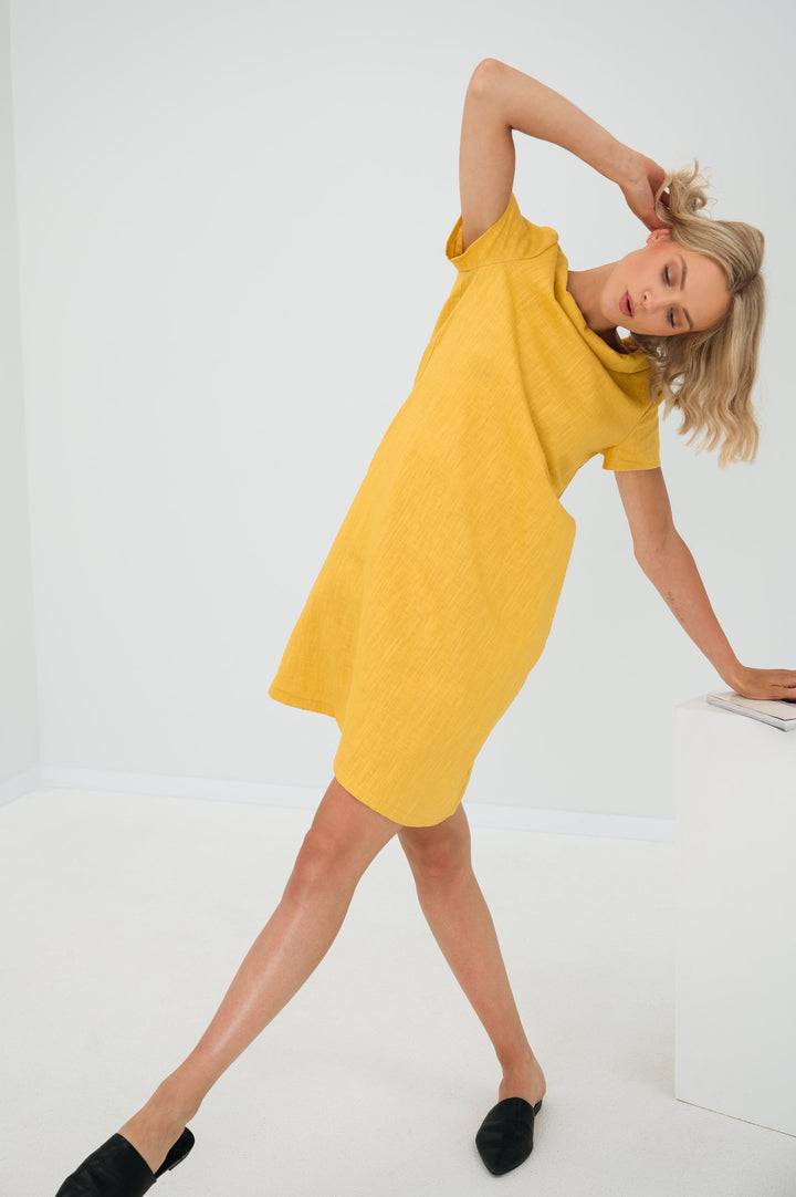 ANIKA - Schlichtes Leinenkleid