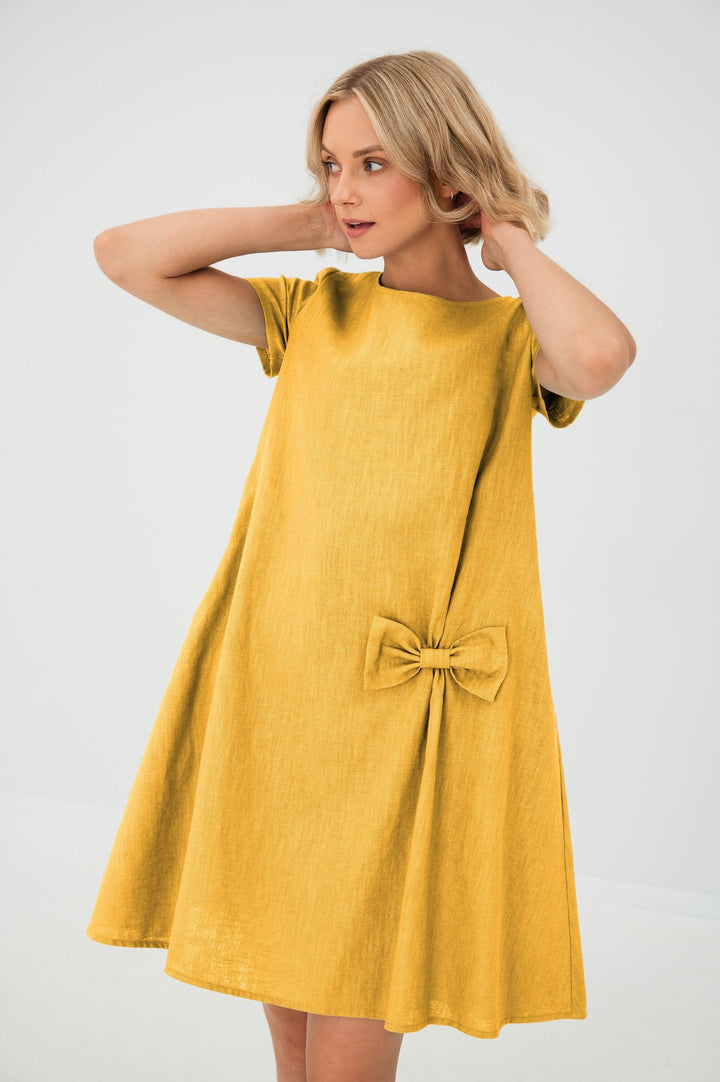 CELINA - Leinenkleid