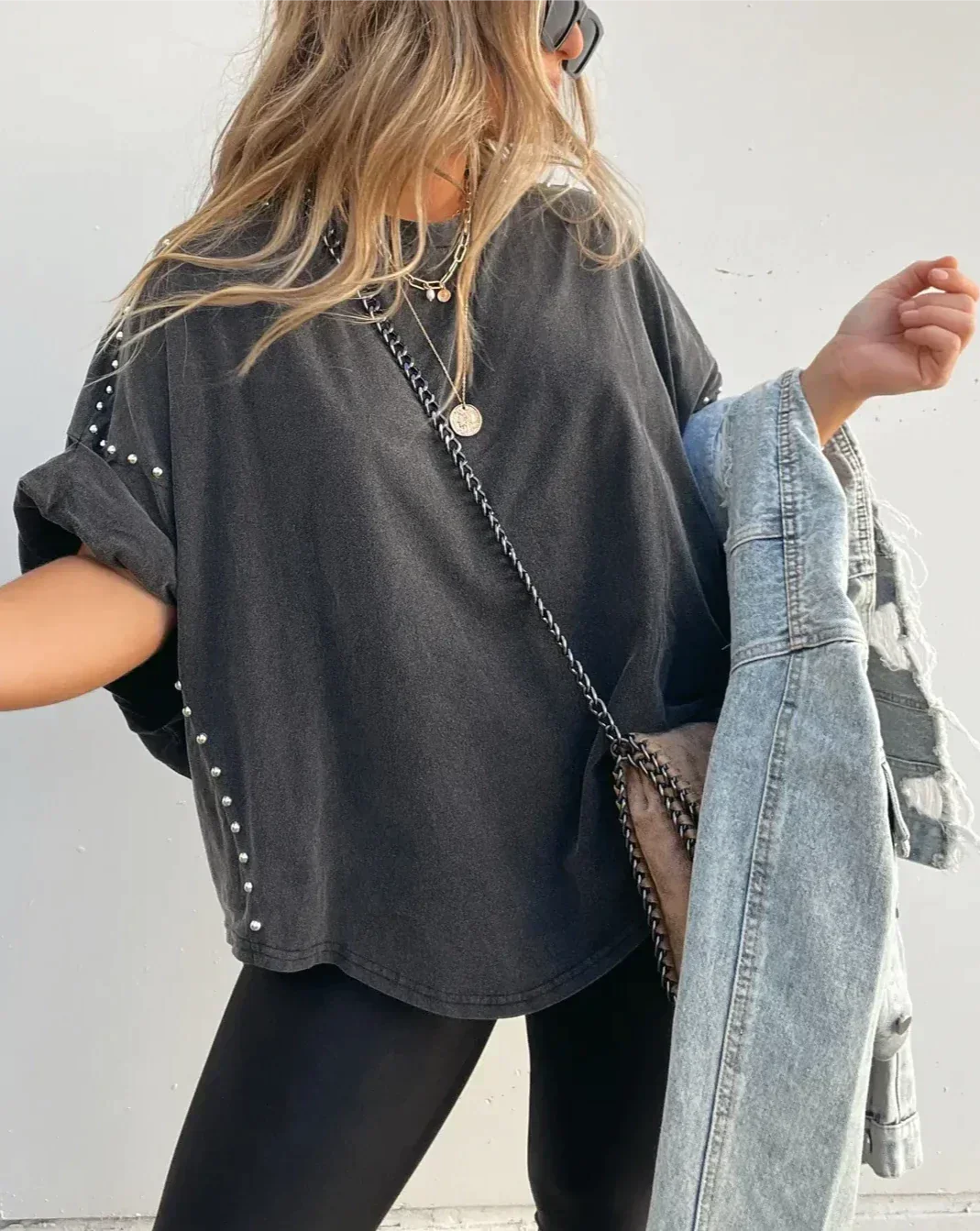 Schwungstil Kurzarmshirt