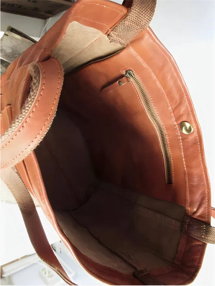 Elysia - Klassische Leder Tote