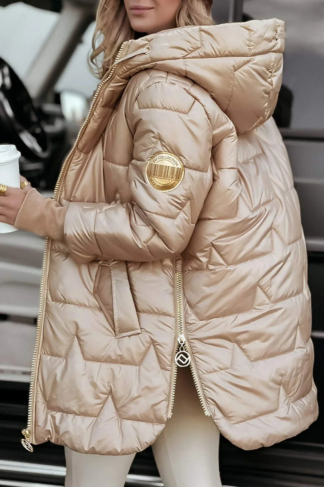 Noelia - Eleganter Wintermantel mit Kapuze und Fütterung