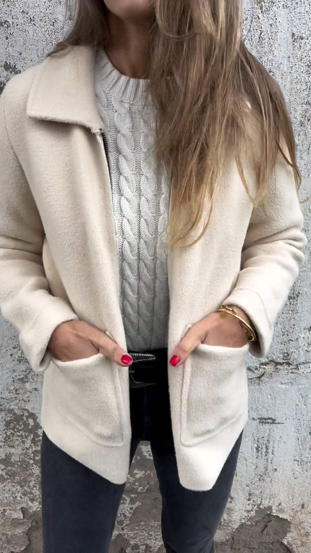 Napel - Elegante Strickjacke aus Wolle