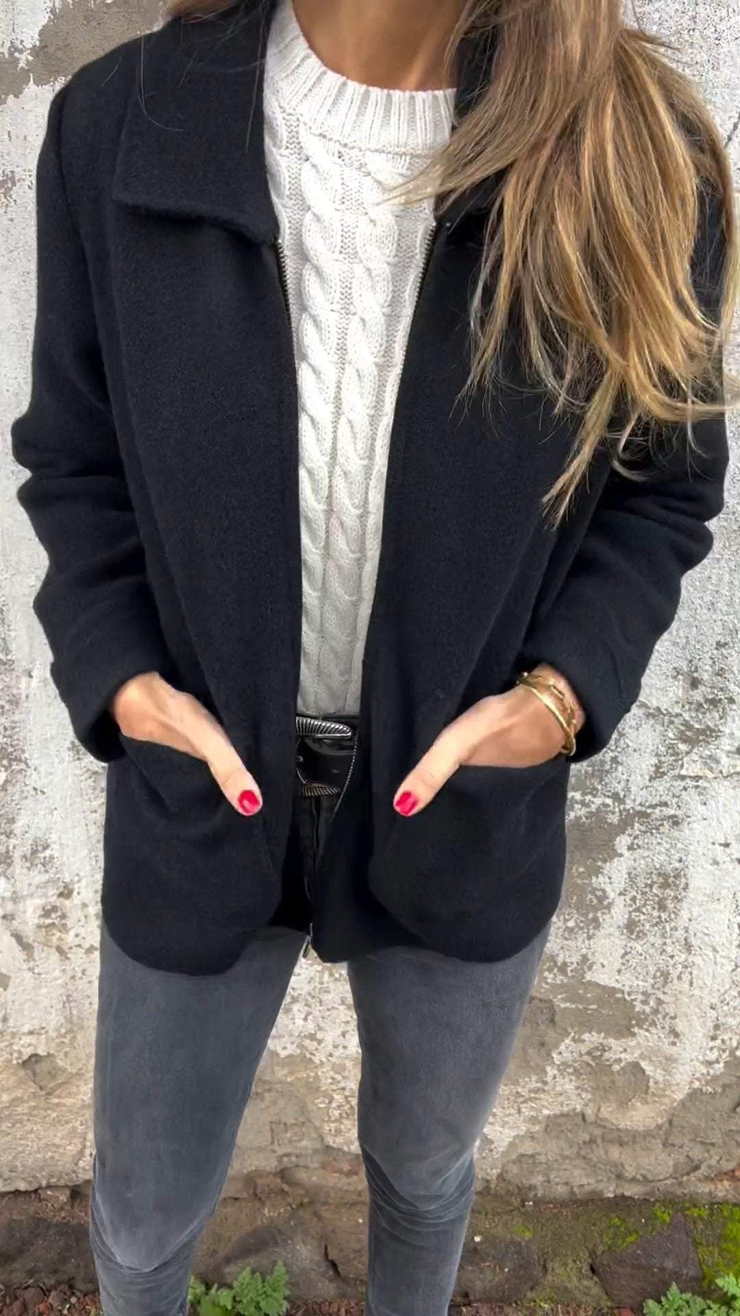 Napel - Elegante Strickjacke aus Wolle