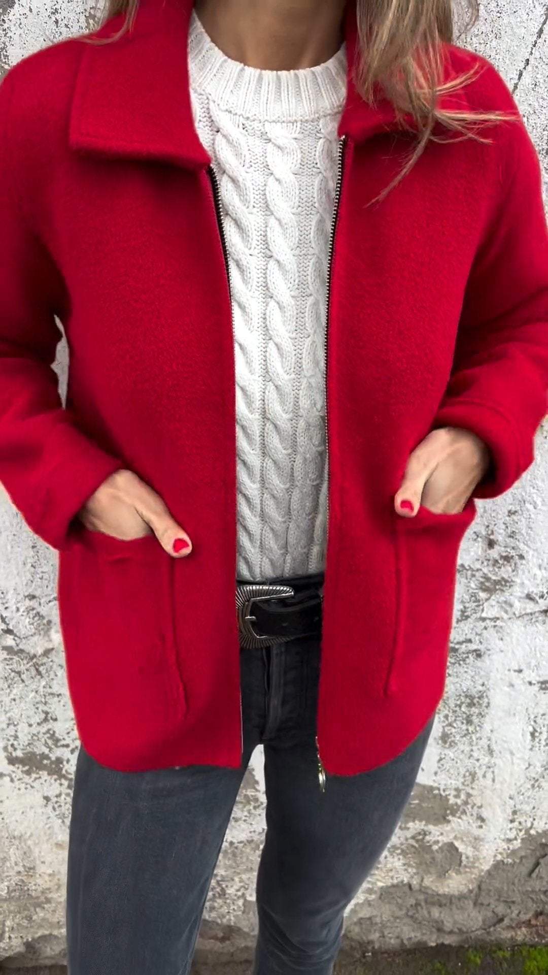 Napel - Elegante Strickjacke aus Wolle