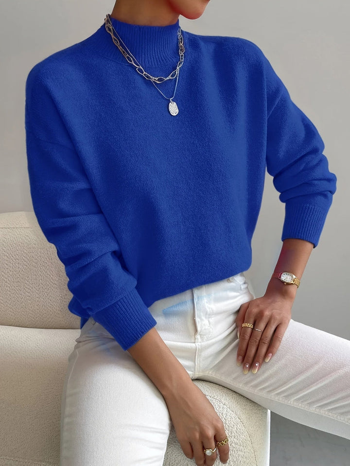 Jorun™ Bequemer Pullover Mit Hohem Kragen