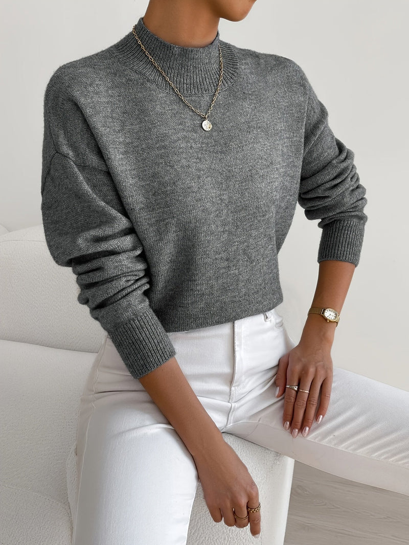 Jorun™ Bequemer Pullover Mit Hohem Kragen