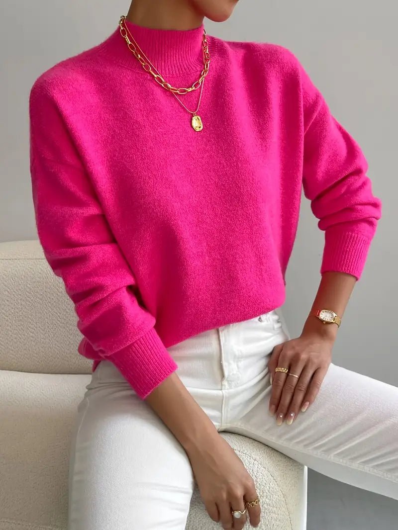 Jorun™ Bequemer Pullover Mit Hohem Kragen