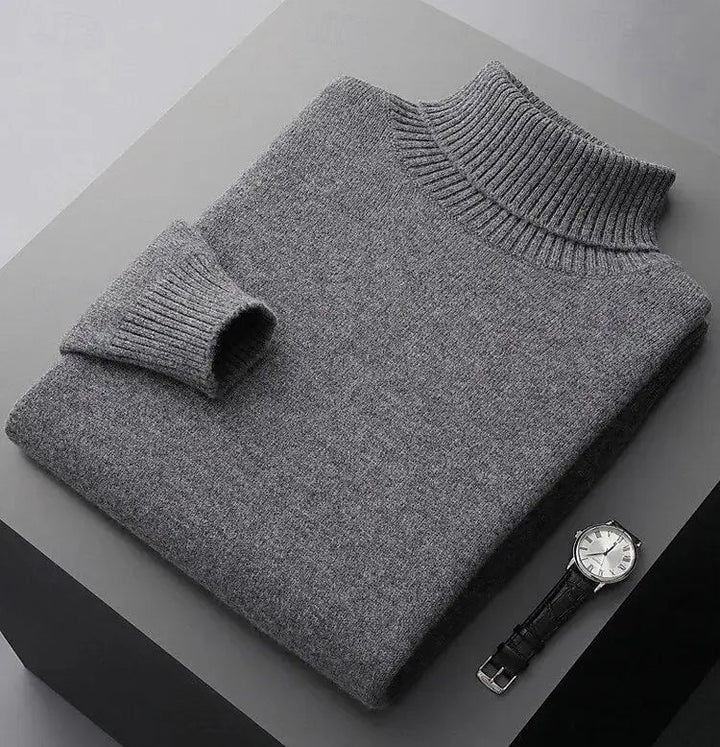 Rollkragenpullover aus 100% Merinowolle