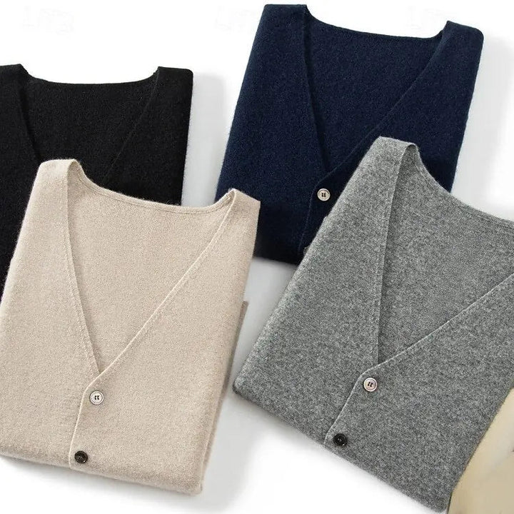 Cardigan-Weste aus Wolle