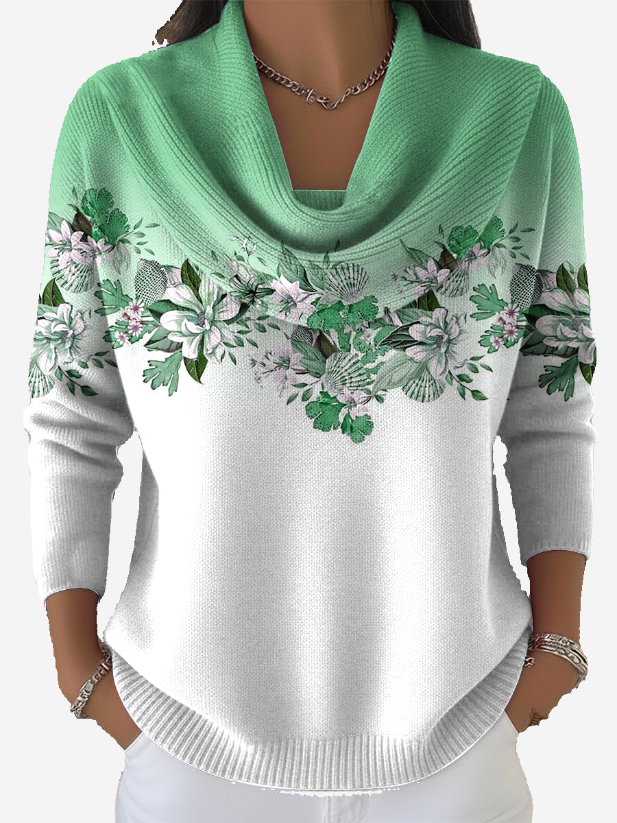 Taliah - Vintage Blumenpullover