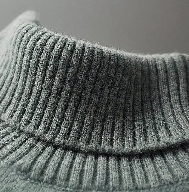 Rollkragenpullover aus 100% Merinowolle
