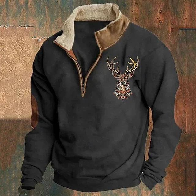 Christian - Pullover mit Hirschdetail